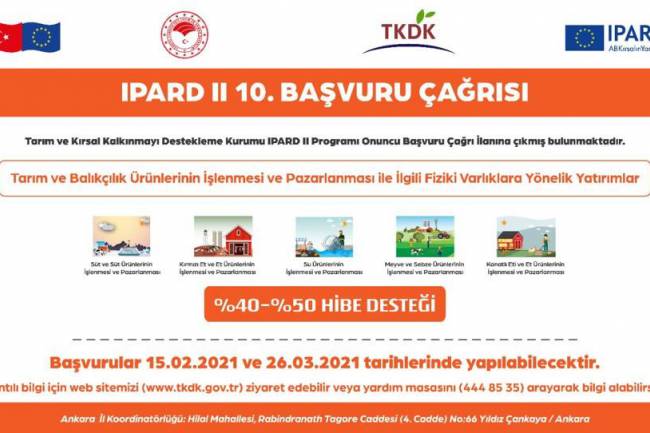 TKDK BAŞVURU ÇAĞRI İLANINA ÇIKTI
