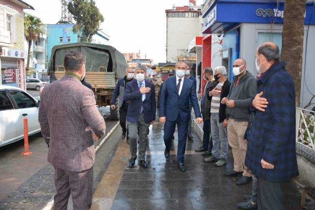 KAYMAKAM ARSLAN VE BAŞKAN YAVUZ DENETİM ÇALIŞMALARI YAPTI