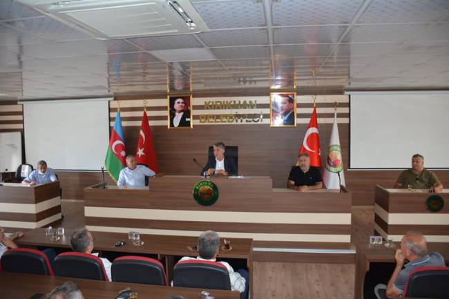 KIRIKHAN BELEDİYE MECLİSİ AĞOSTOS AYI OLAĞAN TOPLANTISINI YAPTI