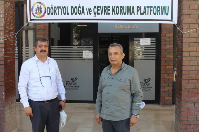 HBB MECLİS ÜYELERİ ALÇI VE GRAFİT OCAĞINA KARŞI PANKART ASTI BROŞÜR DAĞITTI