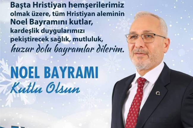 BAŞKAN TOSYALI’DAN NOEL BAYRAMI MESAJI