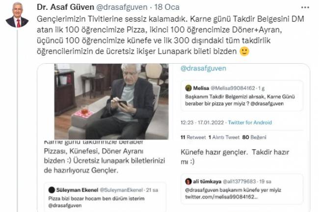 BAŞKAN GÜVEN, ÖĞRENCİLERİN ÇAĞRISINA SESSİZ KALMADI!
