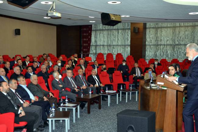 İTSO Mart Ayı Meclis Toplantısı Gerçekleştirildi İTSO Onursal Başkanı Halil Şahin, “Üretmeye Devam Ederek Çalışacağız”