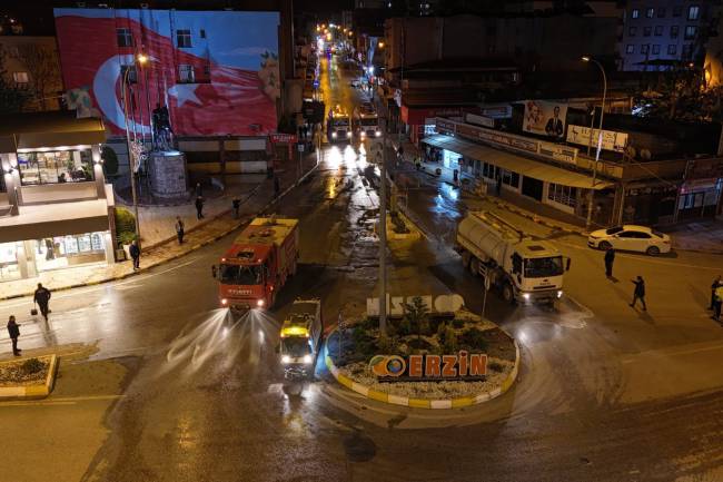 ERZİN, ARSUZ VE BELEN CADDELERİ TEMİZLENDİ 