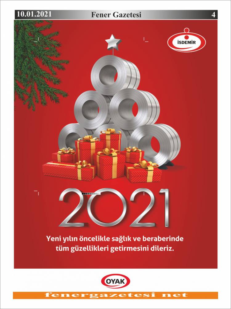 10.01.2021 tarihli  İskenderun Fener  Gazetesi  