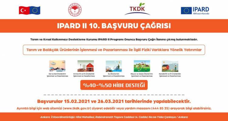 TKDK BAŞVURU ÇAĞRI İLANINA ÇIKTI