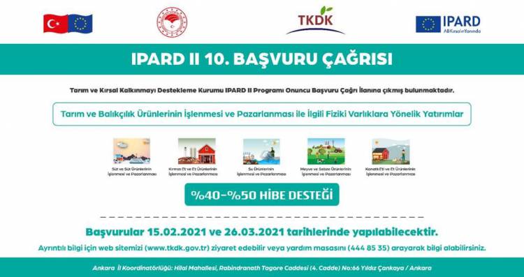 TKDK BAŞVURU ÇAĞRI İLANINA ÇIKTI