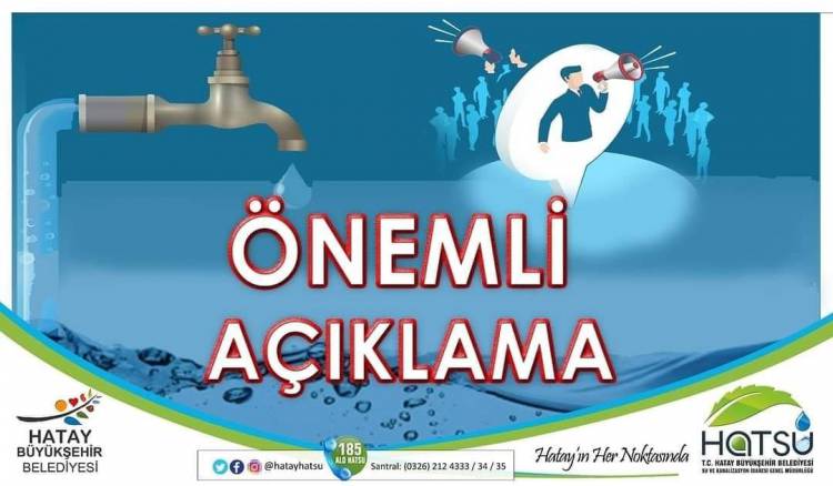 HATSU, “SUYUN ZEHİRLİ OLDUĞU İDDİASI ASILSIZDIR”