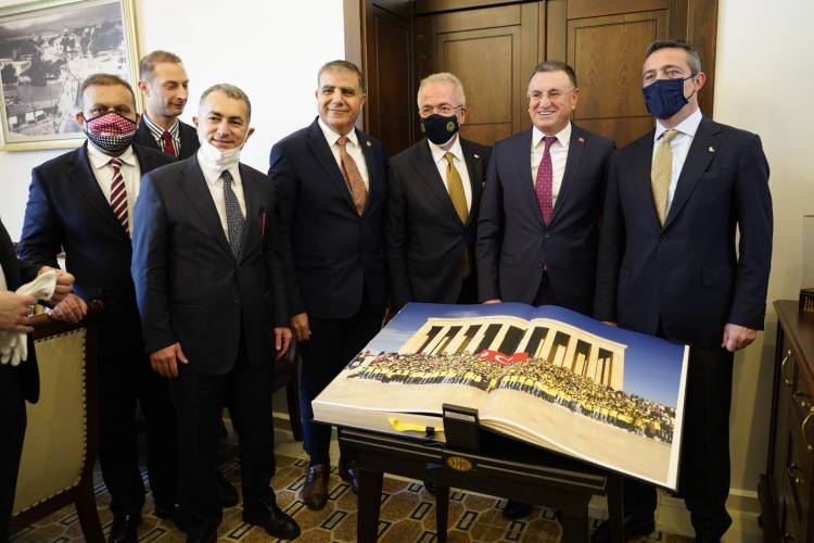 FENERBAHÇE HEYETİNDEN BAŞKAN LÜTFÜ SAVAŞ’A ANLAMLI ZİYARET FENERBAHÇE HEYETİ HATAY’DA