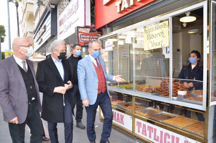 İTSO Başkanı Yılmaz Kaymakam Yönden İle Birlikte  Esnafları Ziyaret Ederek Sorunlarını Dinledi