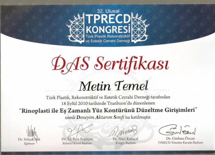 Op.Dr.Metin Temel Plastik,Rekonstrüktif ve Estetik Cerrahi Uzmanı HARİKALAR YARATMAYA DEVAM EDİYOR