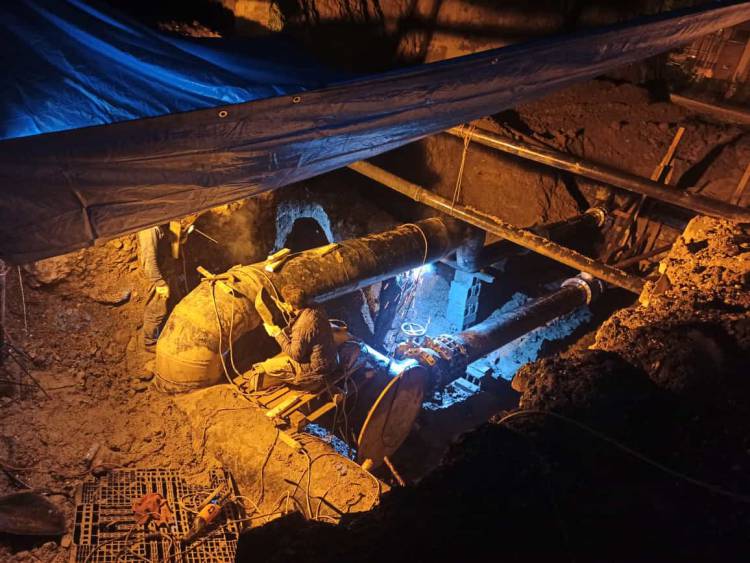 10 BİN TONLUK DEPODA BAĞLANTILAR TAMAMLANDI