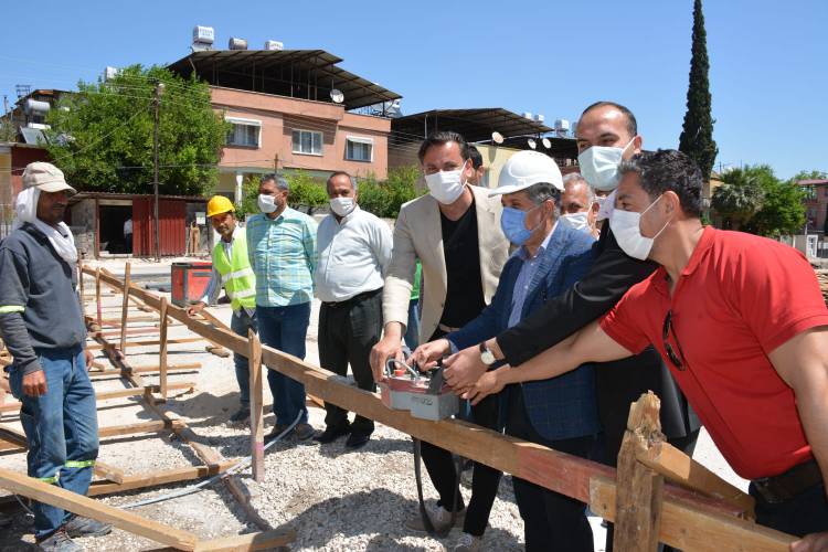 BAŞKAN YAVUZ YENİ MODERN SEMT PAZARININ TEMELİNİ ATTI