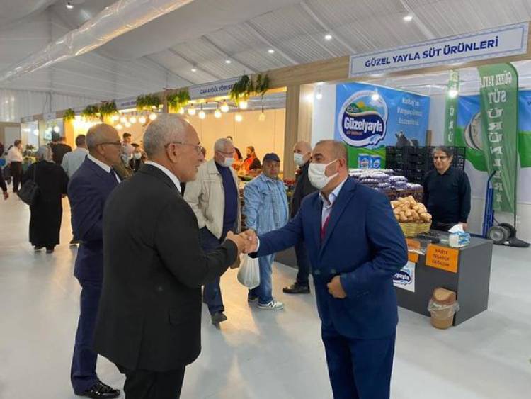 BAŞKAN TOSYALI HATAY GÜNLERİNDE STANTLARI GEZDİ