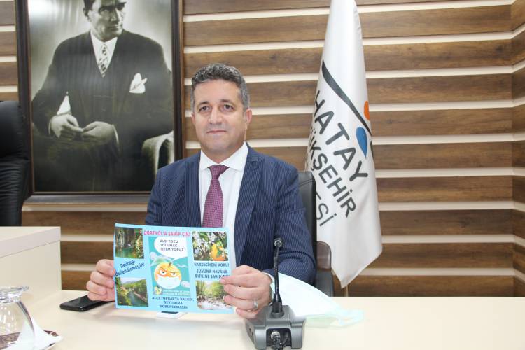 HBB MECLİS ÜYELERİ ALÇI VE GRAFİT OCAĞINA KARŞI PANKART ASTI BROŞÜR DAĞITTI