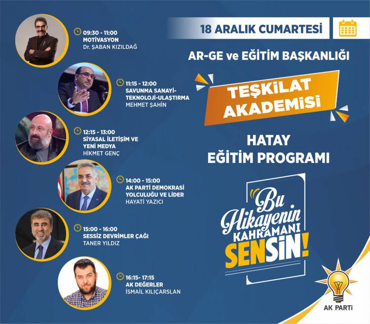 "AK Parti Teşkilat Akademisi Hatay’da"
