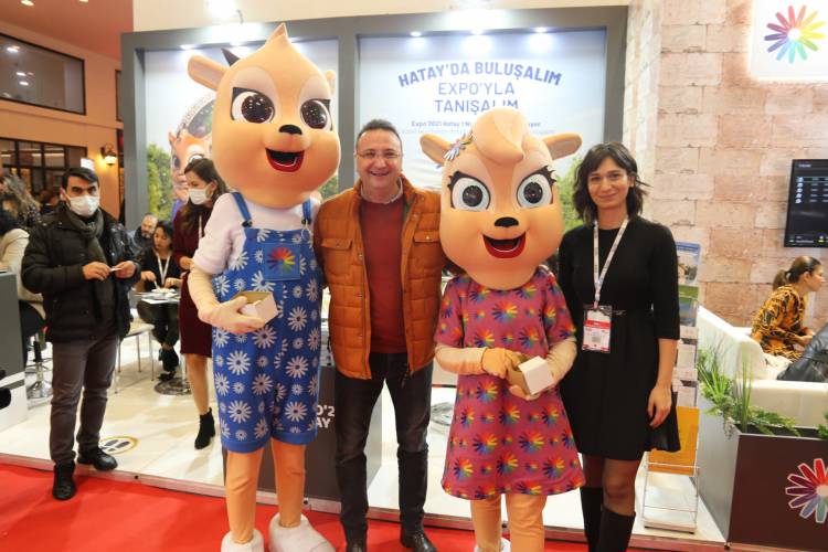 HATAY’IN GÜZELLİKLERİ EMITT FUARINDA  HBB EMITT’TEKİ YERİNİ ALDI EXPO’21 HATAY’A EMITT’TE YOĞUN İLGİ