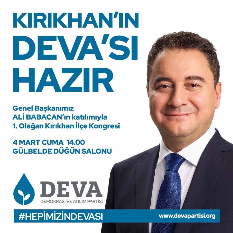 Ali Babacan Hatay’a Geliyor.