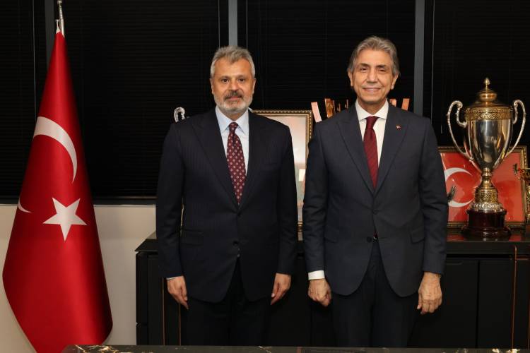 BAŞKAN ÖNTÜRK, BAŞKAN DEMİR’İ MAKAMINDA AĞIRLADI 